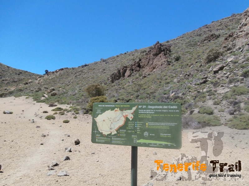Sendero 29 acceso a la Degollada del Cedro