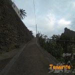 Ascendiendo hacía la carretera en Taganana
